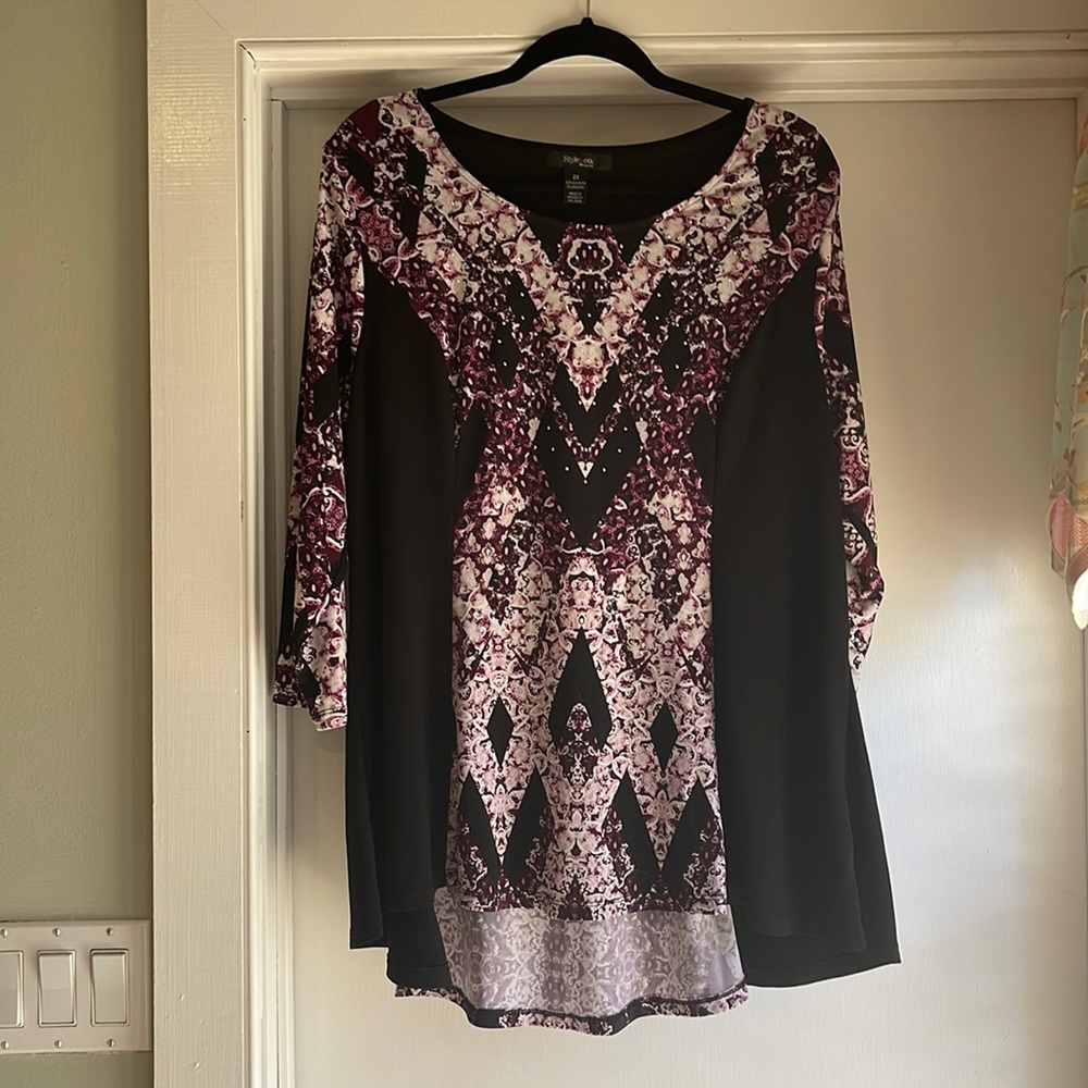 Black with purple top